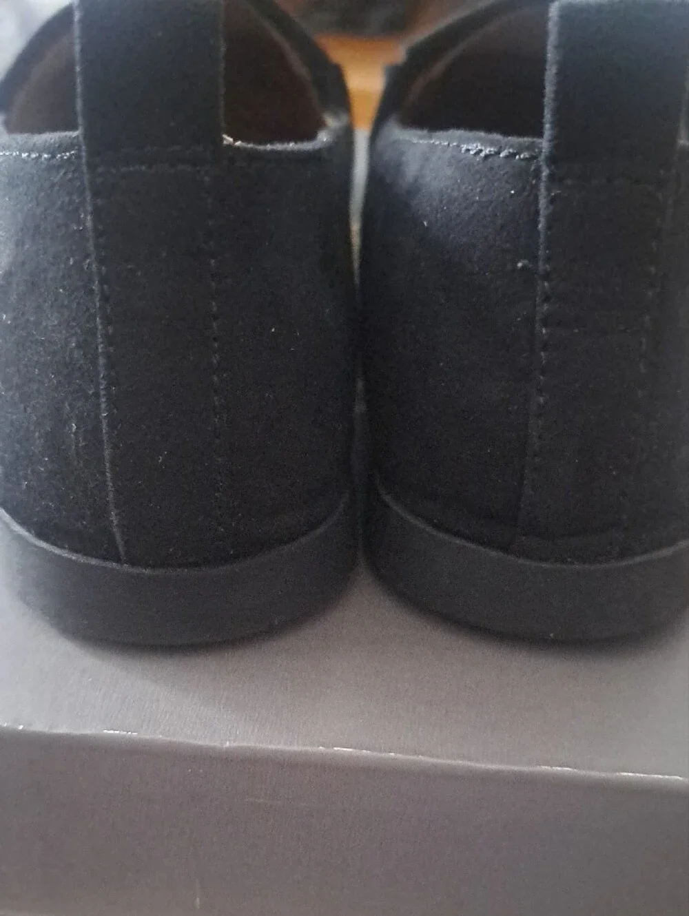 Style & Co. Black Suede-Look Slip-On Flats